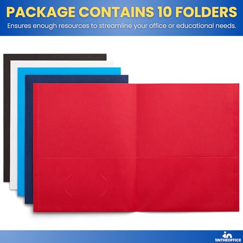 1InTheOffice 1InTheOffice 2 pastas de bolso, pastas de dois bolsos com bolsos, pastas de apresentaçã