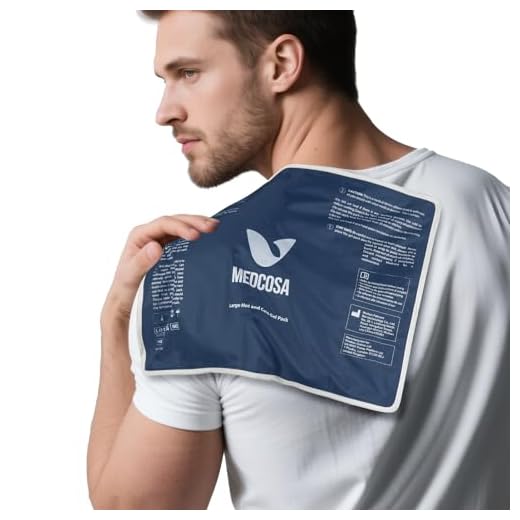 Medcosa - Bolsa de gel frío grande para lesiones | Bolsa flexible para terapia de frío y calor | Bolsas reutilizables para lesiones de rodilla, espalda y hombro, alivian el dolor y la inflamación