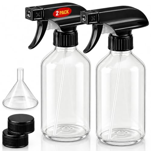 SUPER+ 2 Pack Plastic Spray Bottles 10 OZ Leak Proof Adjustable Nozzle Empty Spray Bottles For Cleaning Solutions Plants Pet Or Diy Spray Bottle