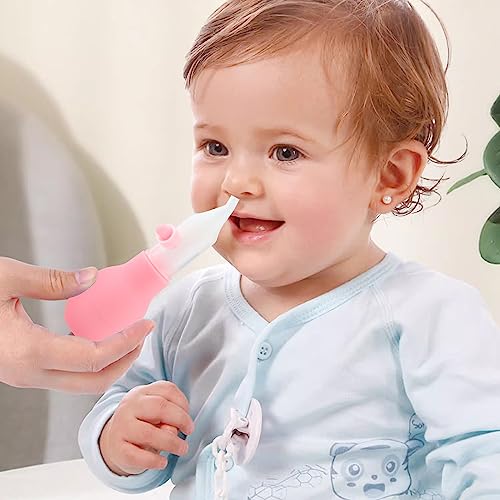 Image of Silicone Nasal Aspirator for Baby - Safe Nose Suction Bulb for Baby to Promote Breathing | Reusable Nose Sucker for Toddler