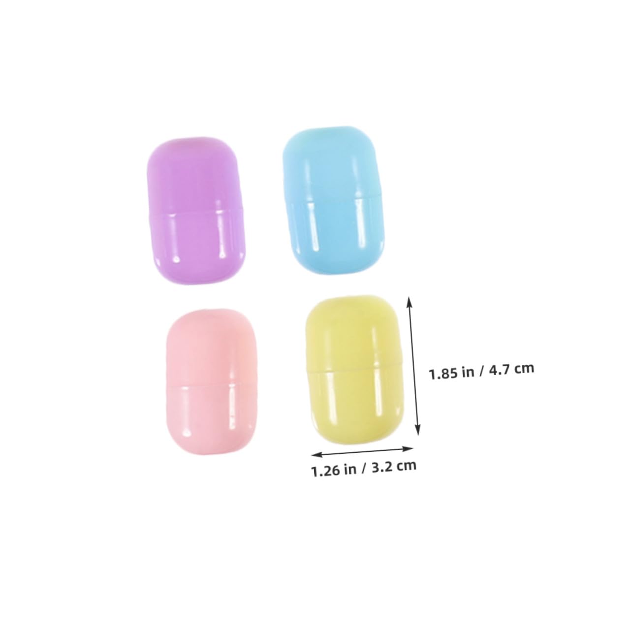 BESPORTBLE 40pcs Transparent Plastic Vending Machine Balls Empty Capsules for Capsule Machines PP Material Multi Color Mix for Party Favors Stuffers and Multi Purpose Packing - Image 2
