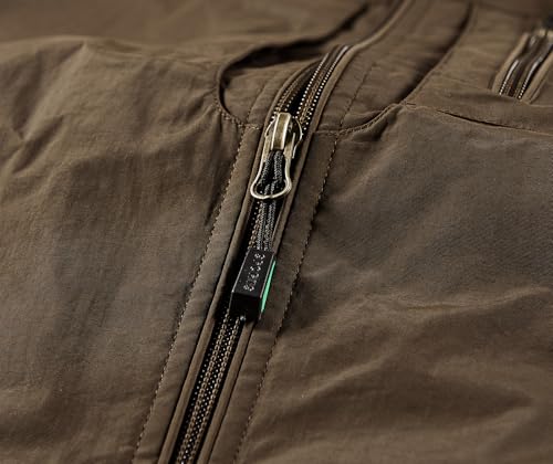 Image of Lightweight Outdoor Vest Jacket for Men, Windbreaker for Golf, Safari, Travel, Fishing, Hiking