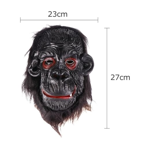 Gorila negra de plástico para ambientar fiestas temáticas en casa 2