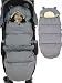 Stroller Trotter - Luxury Stroller footmuff Inner Velvet Layer for Comfort, Stroller Sleeping Bag with Non Skid Adjustable Fixing Elements for Toddler and Baby Bunting