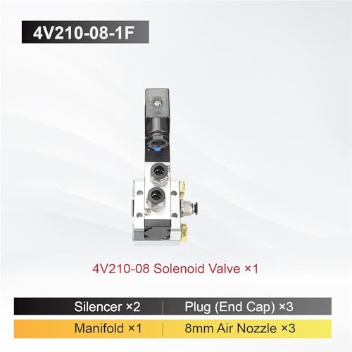 Vanne solénoïde 4V210-08 haute précision pour manifold pneumatique - 3