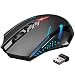Souris de jeu sans fil 2.4G VicTsing Mini Noir - 0