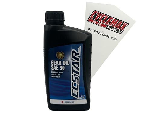 Cyclemax One Pack compatible with Suzuki Ecstar Gear Oil SAE 90 990A0-01E81-01Q Contains One Ecstar Gear Oil SAE 90 and a Funnel