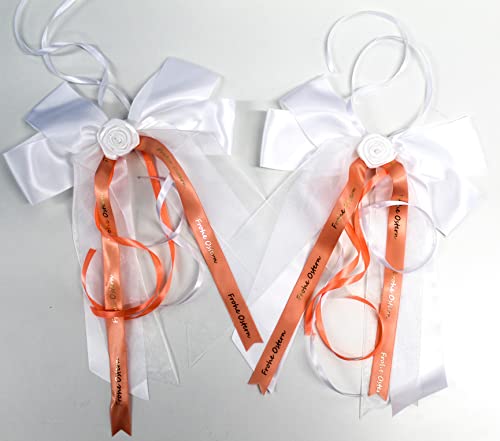 CaPiSo Lot de 2 grands nœuds en satin 20 x 25 cm Cover