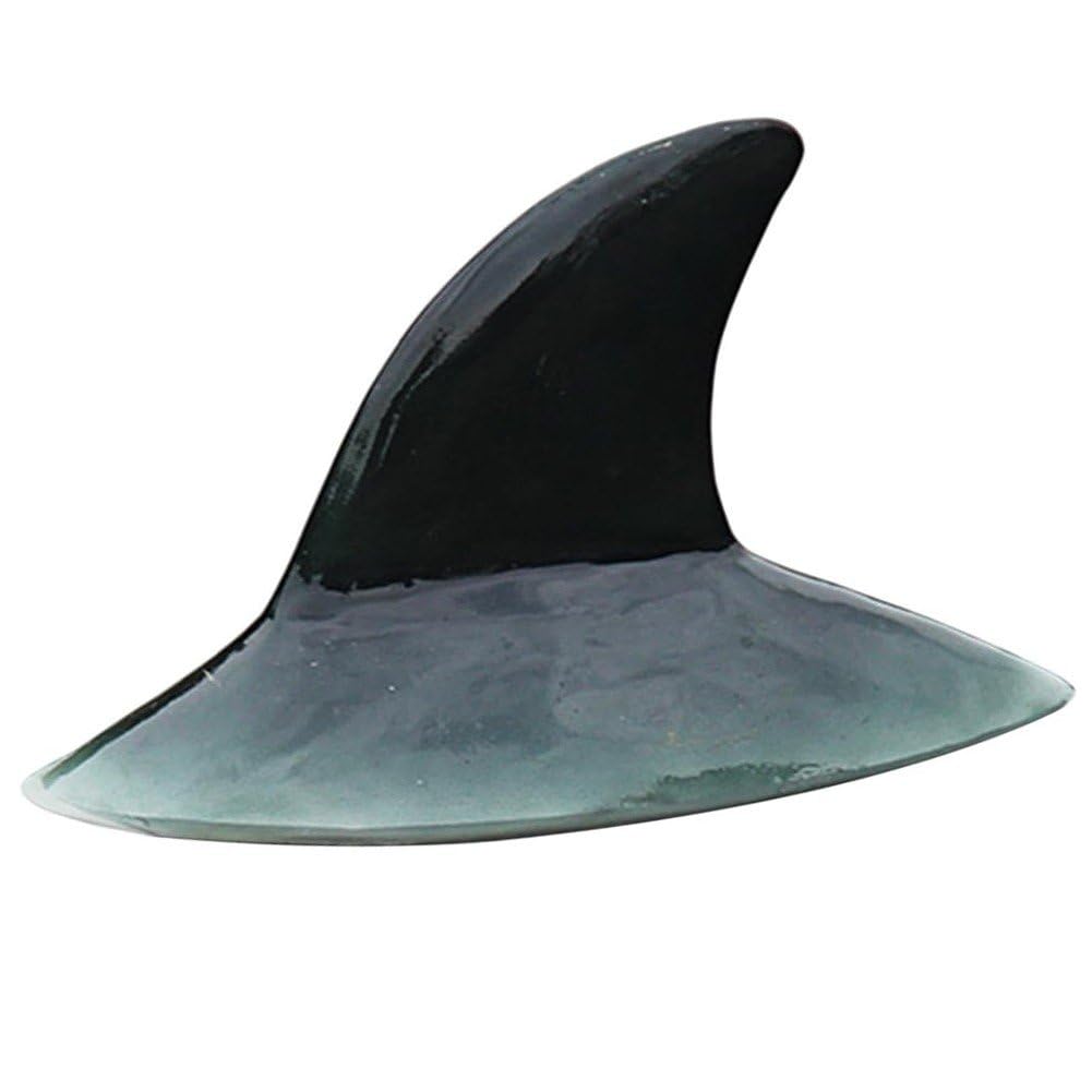 Dos de requin flottant et tête réaliste pour décoration d'étang extérieure