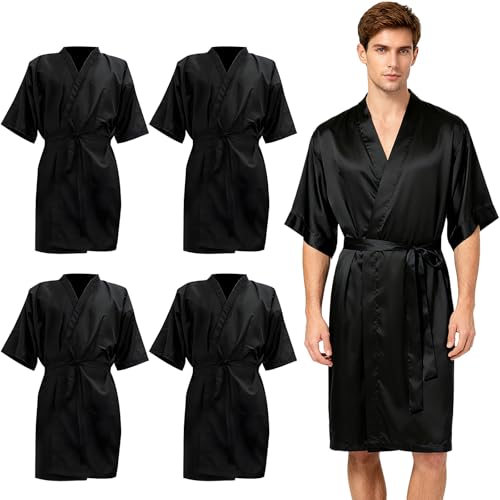 Cape de shampooing imperméable lot de 4 peignoirs de salon ajustables pour coupe