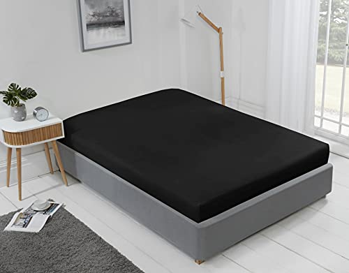 Emma Barclay Lyla Fitted Sheet in Black - Double