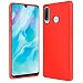 Produktbild Conie® Basic Backcove Hülle für Huawei P30 Lite, [ Microfaser Innenfutter ] Schutzhülle sturzsichere Hülle aus TPU Anti Fingerprint Rückschale, P30 Lite Case Rot