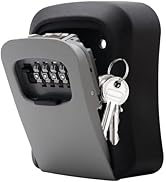 FRXAEZTG Key Safe with Tamper Protection, 4-Digit Combination Code Key Safe W...