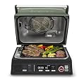 Cuisinart FlavorBoost™ 8-in-1 Outdoor Electric Grill, Portable Electric Grill Outdoor Barbecue Smoker & Air Fry, Cook 6 Steaks, Versatile BBQ Smoker & Portable BBQ Outdoors