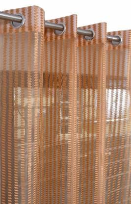 RDK Polyester Sheer-Net Fancy Sheer Sparkling Long Door Curtain (Bronze, 9 feet)- 2pcs (B09NDVRVN1) Amazon Price History, Amazon Price Tracker