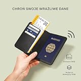 SATECHI Etui na paszport Find My, czarne