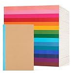 60 Pack Lined Notebook Journals Bulk, A5 College Ruled Composition Notebook, 8.3”x 5.5”, Kraft Cover with Rainbow Spines, 15 Colors 60 Pages for School Office Travel