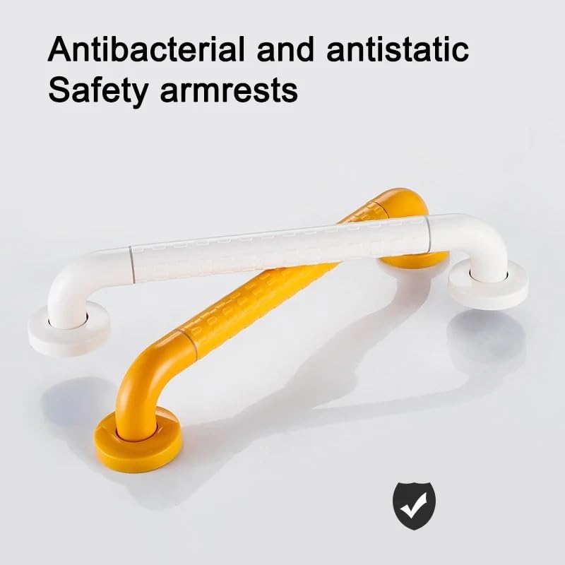 Barras de Seguridad para baño para Personas Mayores, Resistentes asideros y Accesorios de Ducha, bañeras, inodoros y cocinas, de fácil Agarre, Color Amarillo