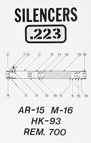 Silencers .223 AR-15 M-16 HK93 Remington 700