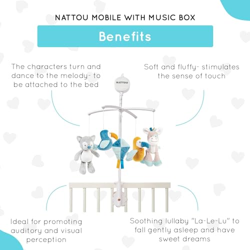 Mobile musical Nattou pour calmer les pleurs de bébé avant le dodo - 3