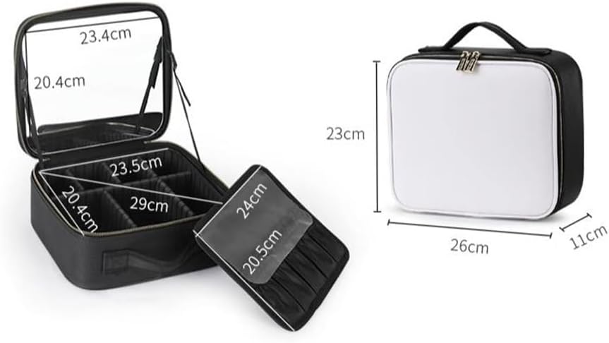 Makeup bag for women, portable, large capacity, cute tool storage box, travel image 2