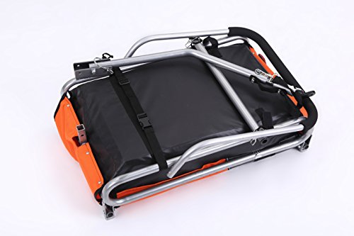 Sepnine & Leonpets Dog cart of 2 in1 Medium pet Dog Bike Trailer Bicycle Carrier and Jogger 10201 Orange