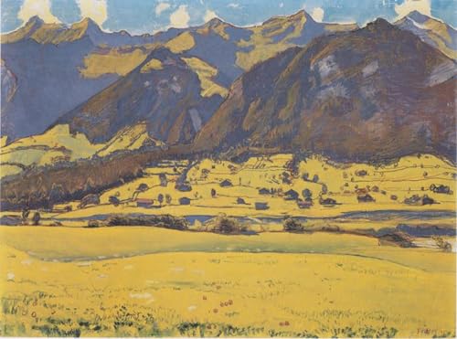 Peinture Poster Impression Tableaux Ferdinand Hodler Toile Premium 60x90cm
