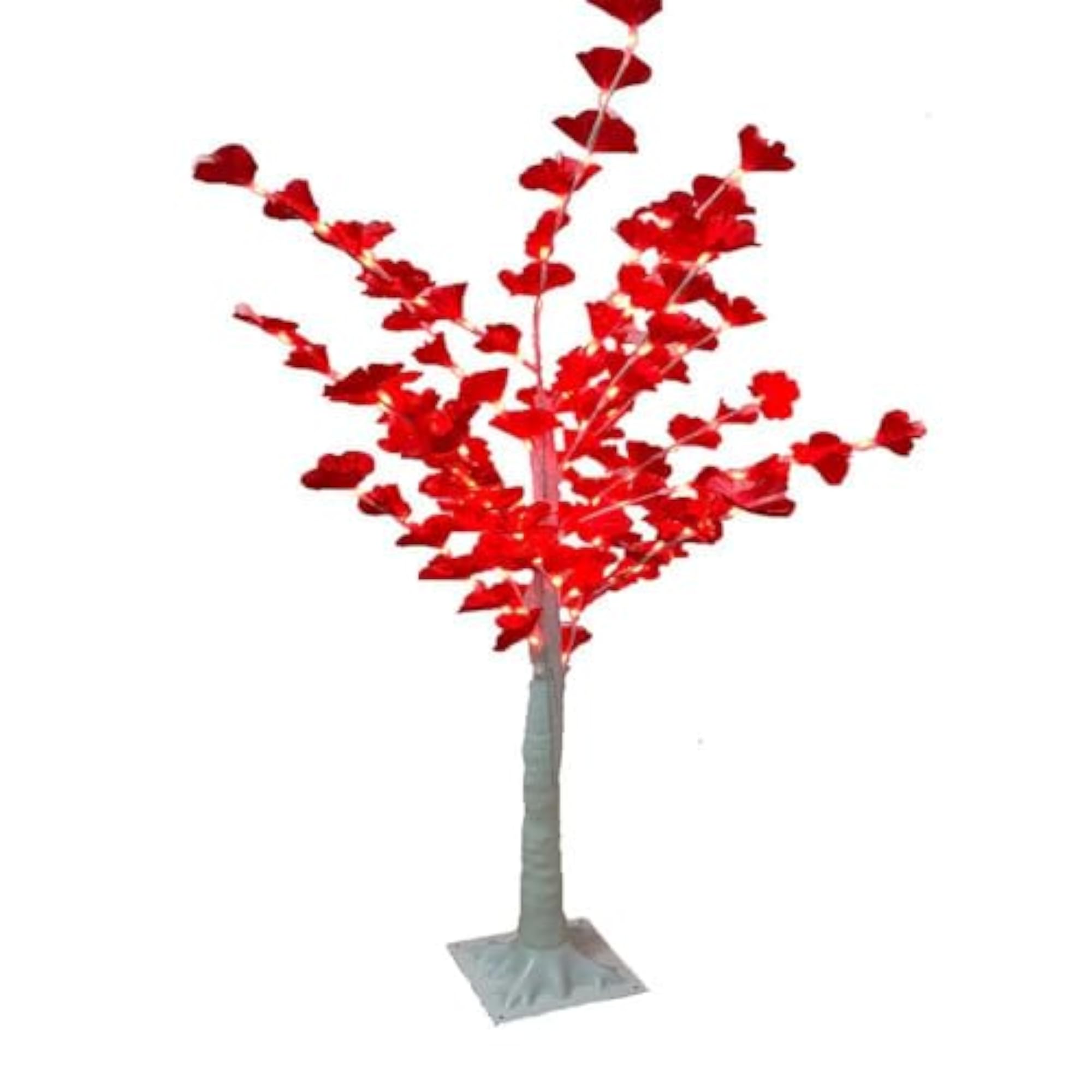 Tree with White Flowers Artificial Lamp, Holiday Decoration