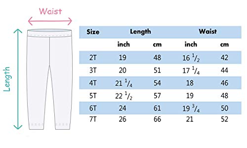 Flaryzone Little Girls' Basic Full Length Soft Stretchy Cotton Tights Leggings (White-2Pack, 6 Years) #TOP6