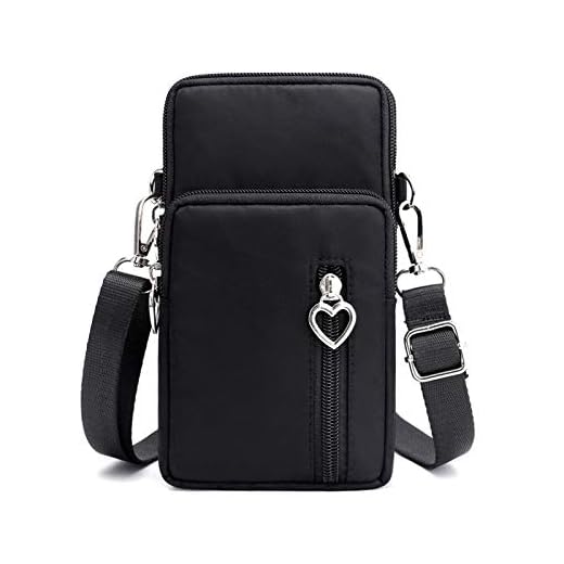 Cellphone Purse Wallet Cross Over Body Bag Shoulder Pouch Wristlet Armband for Samsung A20 A21 A11 A50 Note 20 Ultra S20 Ultra 5G S20 Plus LG V60 ThinQ Stylo 6, 5 K51 Moto G Stylus G7 Power (Black)