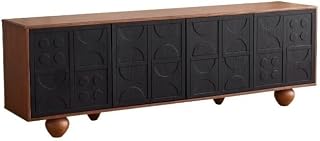 Console Table Retro Solid Wood TV Cabinet Living Room Home Wall-Mounted Suitable for Company Hotel