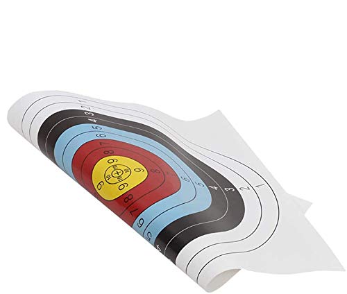 S F Bogenschieß-Zielset – Mit Zielscheibe, 20/30 Papierzielen & Pfeilabzieher, 45x45 Cm, Für Anfänger & Profis