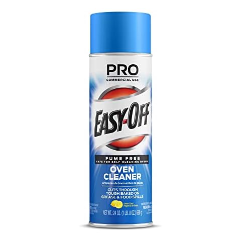 Easy-Off Fume Free Oven Cleaner Spray, Lemon, 24oz, Removes Grease Cover