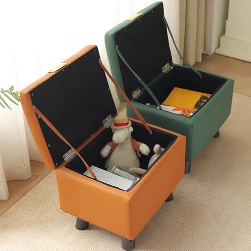 Reposapiés otomano con mango de metal de diseño elegante y compacto 3