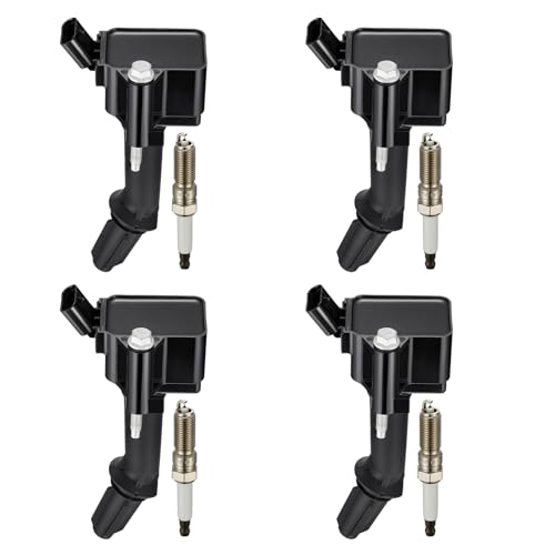 Image of BDFHYK Ignition Coils UF802 and Iridium Spark Plug 91970 Compatible with Chevrolet Equinox Malibu Cruze 2016-2020 GMC Terrain Buick Encore l4 1.4L 1.5L Chevy Oem Coil Pack Coil for ILNAR8B7G Set of 4