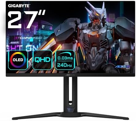 Gigabyte AORUS Monitor da gioco FO27Q2 OLED QHD da 27" - 2560 x 1...