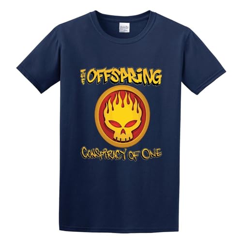 The Offspring Conspiracy of One Logo Mens T-Shirt Graphic Tee Navy S