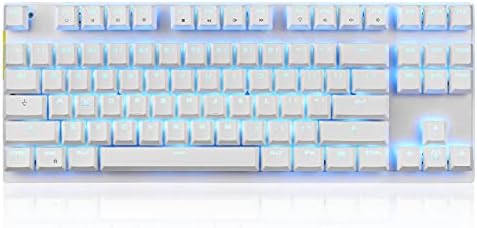 MOTOSPEED Professional Gaming Mechanical Keyboard RGB Led Backlit Wired with Anti-Dust Proof Switches for Gaming Keyboard for Mac & PC (Pink, 87 Key Red Switches)