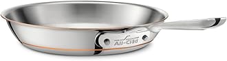 Euro Copper-Core 6110SS Frying Pan 25.4 cm Suitable for Induction Cookers Stainless Steel