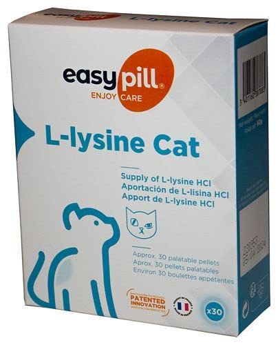 Easypill L-lysine für Katzen - Doppelpack - 2 x 30 x 2g