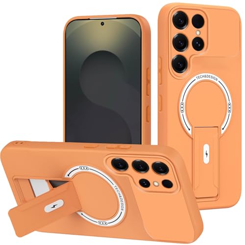 Coque Samsung S26 Ultra magnétique orange pour visionnage vidéo