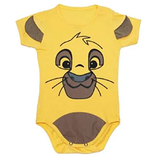 Body Bebe Mesversário Temático Roupinha de Bebê Simba Rei L3ão (G)