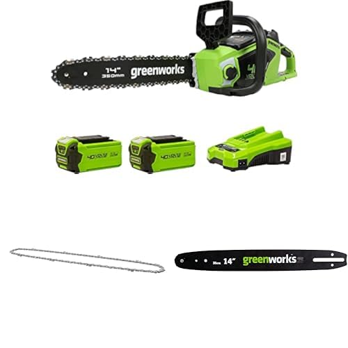  GreenWorks Batterie Chainsaw 35 cm Bar
| Brushless Motor 35 cm GreenWorks Chainsaw
| 40 V 2Ah Batterie Chainsaw GreenWo