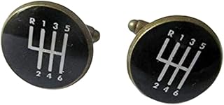 Abotoaduras com imagem de arte, presente do amor, abotoaduras de câmbio