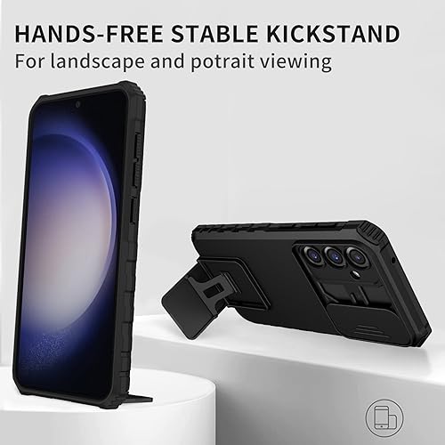 Coque Samsung S24 FE anti-casse écran et objectif photo avec support