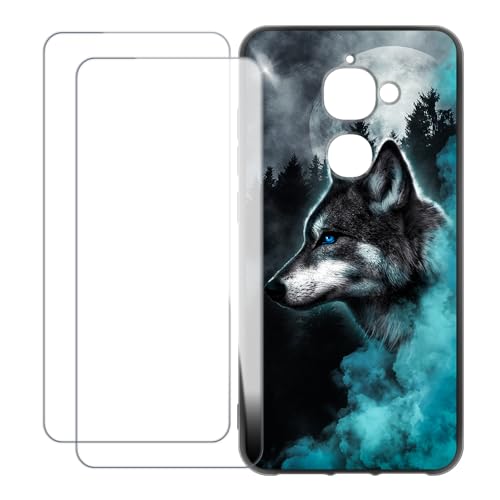 UOGNADGD LeEco Le S3 Case & 2 Tempered Glass Protectors