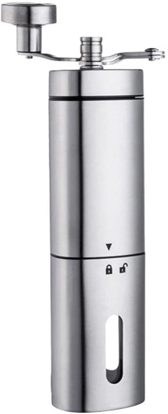 Meuleuse à café à la main et poivre XMING en inox avec poignée pliable