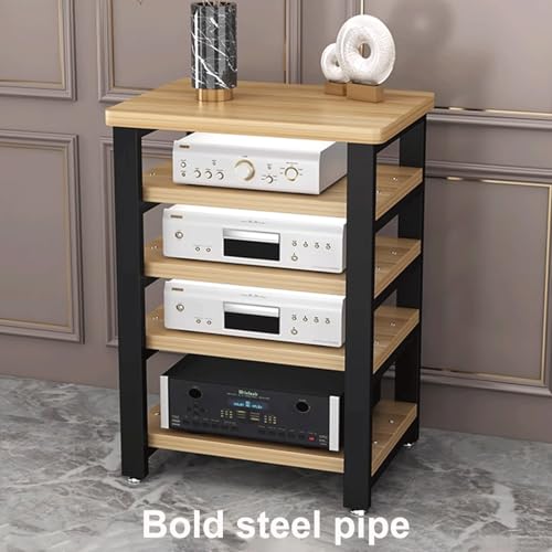 Soporte altavoces y torre de rack de audio de tres niveles con base antideslizante 6