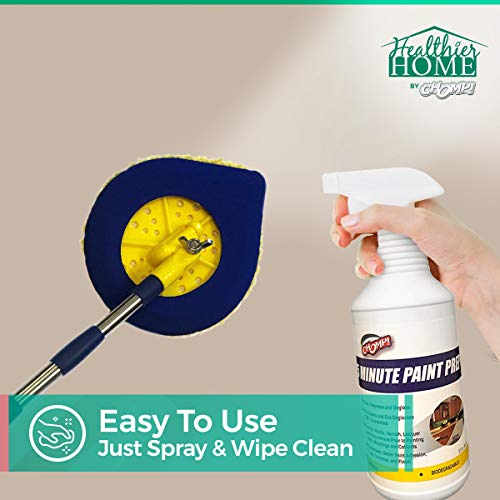 Chomp! Paint Prep Cleaner Deglosser: Healthier Home 5 Minute Wall And Ceiling, Baseboards, Cabinets Painting Preparation Trim, Spray Gloss, Dirt, Grime, Grease Remover 32 Ounces, 32 Oz #TOP2