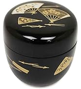 茶道具 棗 Amazon｜茶道具 棗 なつめ おけいこ用 プラスチック 中棗 黒 柄